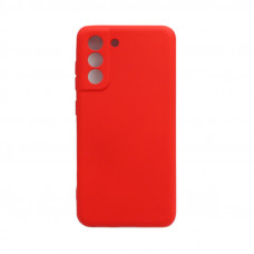Чехол накладка Silicone Case Samsung S21FE красный