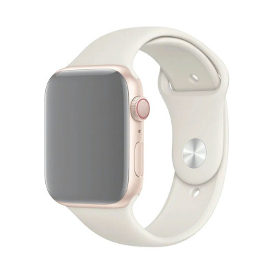 Браслет силикон Apple Watch 42-44mm молочный оптом по низким ценам!