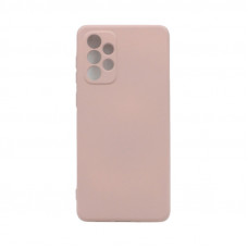 Чехол накладка Silicone Case Samsung A73 пудра