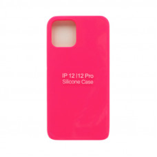 Чехол накладка Silicone Case (без лого) iPhone 12 6,1" фуксия