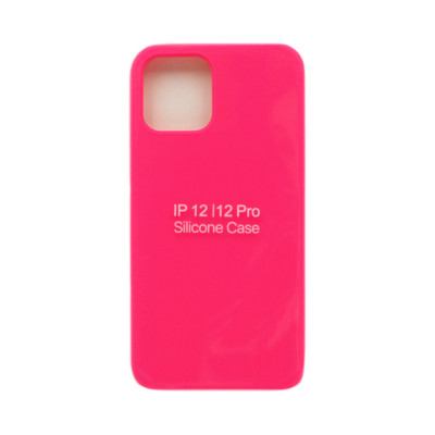 Чехол накладка Silicone Case (без лого) iPhone 12 6,1" фуксия оптом по низким ценам!