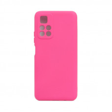 Чехол накладка Soft Touch Xiaomi Poco M4 Pro 5G ярко-розовый