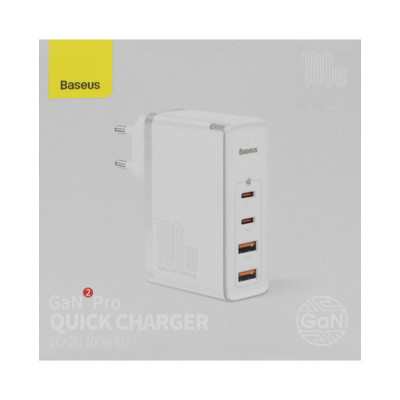 СЗУ Блок Baseus PD100W CCGAN2P-L02 белый оптом по низким ценам!