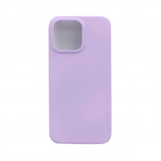 Чехол накладка плотная матовая с бархатом iPhone 14 Pro Max лаванда