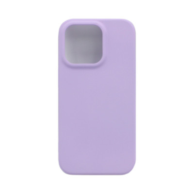 Чехол накладка плотная матовая с бархатом iPhone 14 Pro лаванда оптом по низким ценам!