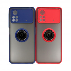 Чехол накладка с окантовкой и кольцом Xiaomi Poco X4 Pro 5G