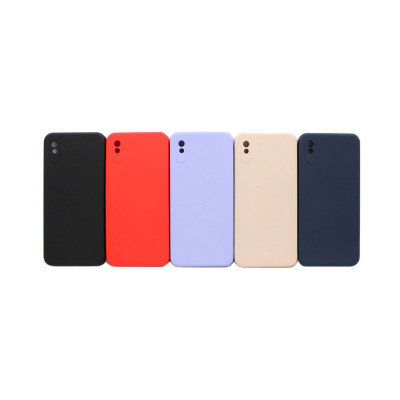 Чехол накладка однотонный Xiaomi Redmi 9A с бархатом внутри оптом по низким ценам!