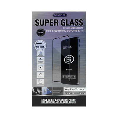 Защитное стекло в упаковке 6D Super Glass iPhone 14 Plus черный оптом по низким ценам!