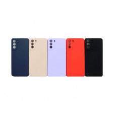 Чехол накладка New плотный однотонный Samsung S21 Plus с бархатом внутри