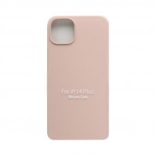 Чехол накладка Silicone Case (без лого) iPhone 14 Plus пудра