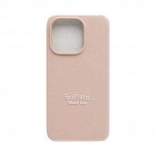 Чехол накладка Silicone Case (без лого) iPhone 14 Pro пудра