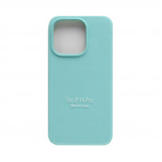 Чехол накладка Silicone Case (без лого) iPhone 14 Pro бирюзовый