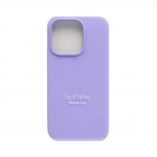 Чехол накладка Silicone Case (без лого) iPhone 14 Pro сиреневый