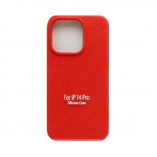 Чехол накладка Silicone Case (без лого) iPhone 14 Pro красный