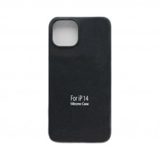 Чехол накладка Silicone Case (без лого) iPhone 14 черный