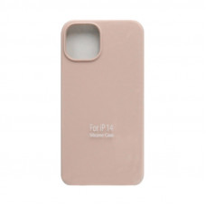 Чехол накладка Silicone Case (без лого) iPhone 14 пудра