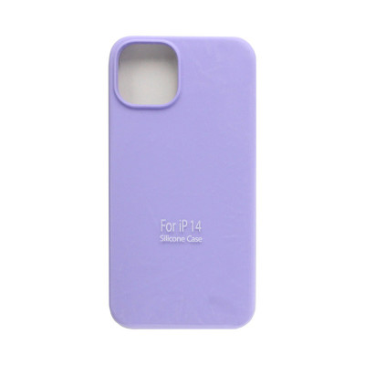 Чехол накладка Silicone Case (без лого) iPhone 14 сиреневый оптом по низким ценам!