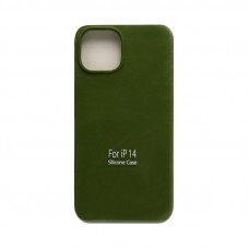 Чехол накладка Silicone Case (без лого) iPhone 14 хаки