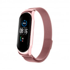 Ремешок металл Mi Band 7 розовое золото