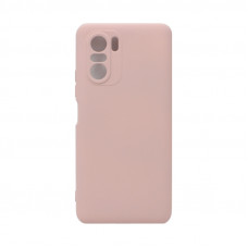 Чехол накладка Silicone Case Xiaomi Poco F3 пудра