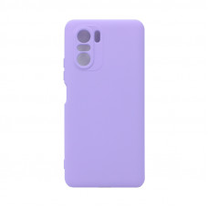 Чехол накладка Silicone Case Xiaomi Poco F3 лаванда