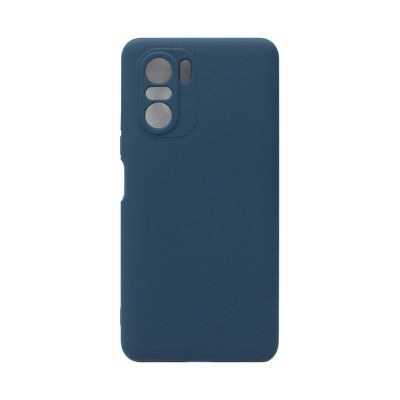 Чехол накладка Silicone Case Xiaomi Poco F3 темно-синий оптом по низким ценам!