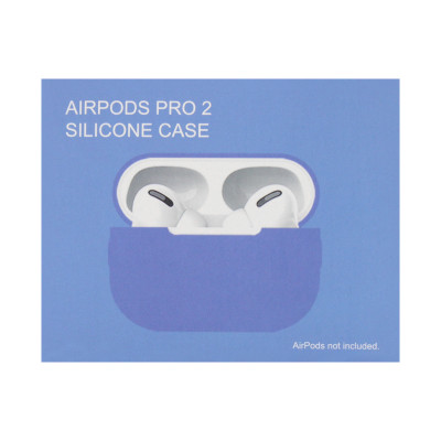 Чехол силикон AirPods Pro 2 со шнуром синий оптом по низким ценам!