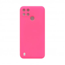 Чехол накладка Silicone Case Realme C21Y фуксия