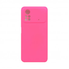 Чехол накладка Silicone Case Xiaomi Poco X4 Pro фуксия