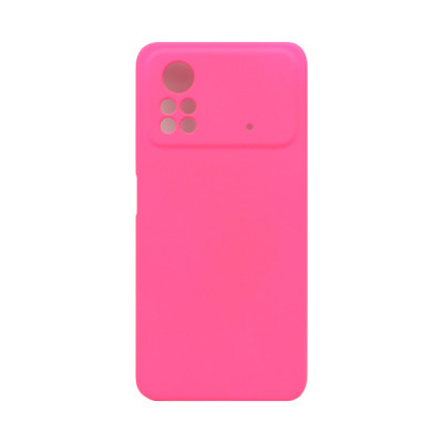 Чехол накладка Silicone Case Xiaomi Poco X4 Pro фуксия оптом по низким ценам!