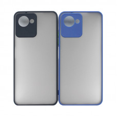 Чехол накладка противоударный Realme С30 с цветными кнопками