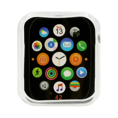 Чехол силикон Apple Watch 42mm прозрачный оптом по низким ценам!