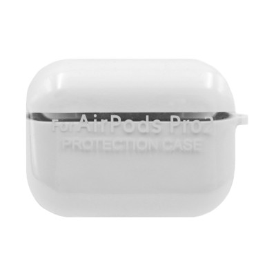Чехол Silicone Case AirPods Pro 2 с карабином белый оптом по низким ценам!