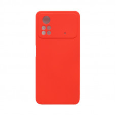 Чехол накладка Silicone Case Xiaomi Poco X4 Pro красный