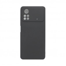 Чехол накладка Silicone Case Xiaomi Poco X4 Pro черный