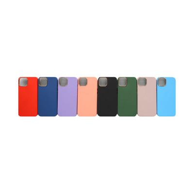Чехол накладка плотная матовая с золотым окошком iPhone 14 оптом по низким ценам!
