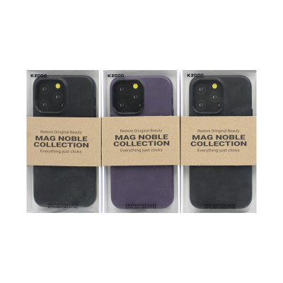 Чехол накладка iPhone 14 Pro Max KZDOO Noble  кожа Magsafe оптом по низким ценам!