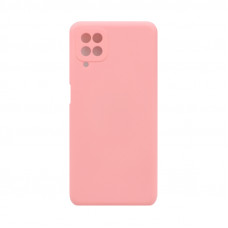 Чехол накладка Silicone Case Samsung A12 персик
