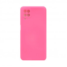 Чехол накладка Silicone Case Samsung A12 фуксия