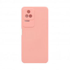 Чехол накладка Silicone Case Xiaomi Poco F4 персик