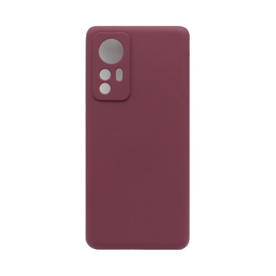 Чехол накладка Silicone Case Xiaomi Mi12 бордовый оптом по низким ценам!