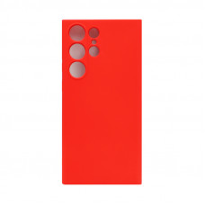Чехол накладка Silicone Case Samsung S23 Ultra красный