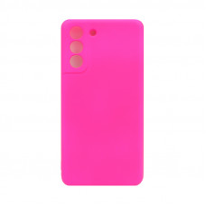 Чехол накладка Silicone Case Samsung S21FE фуксия