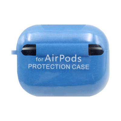 Чехол Silicone Case AirPods Pro с карабином синий оптом по низким ценам!