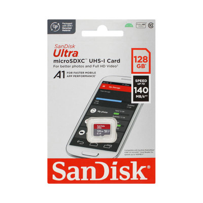 128GB microSDHC Class 10 Sandisk 140Mb A1 UHS-1 wo оптом по низким ценам!