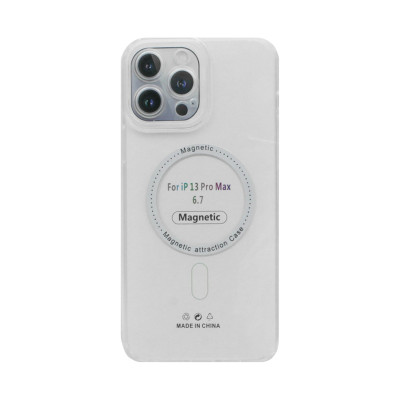 Чехол накладка iPhone 13 Pro Max Magsafe Magnetic прозрачный оптом по низким ценам!