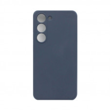 Чехол накладка Silicone Case Samsung S23 Plus темно-синий