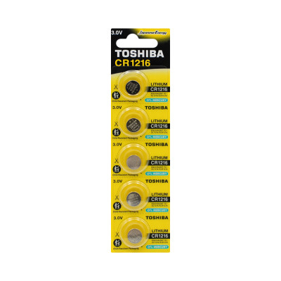 Батарейки Toshiba CR 1216 5BL (цена за 5шт) оптом по низким ценам!