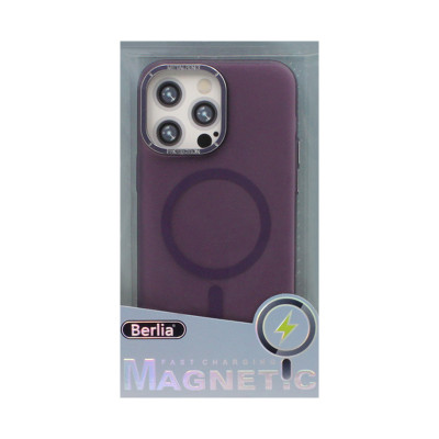 Чехол накладка iPhone 14 Pro Magsafe прозрачно-цветные Berlia оптом по низким ценам!