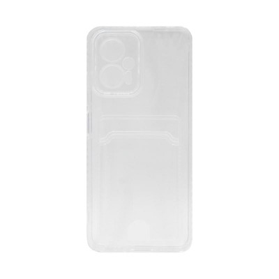 Чехол накладка Xiaomi Poco X4  с визитницей прозрачный оптом по низким ценам!